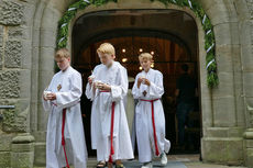 Nachfeier des Mährisch-Neustädter Wachsstockfestes an der Weingartenkapelle (Foto: Karl-Franz Thiede)